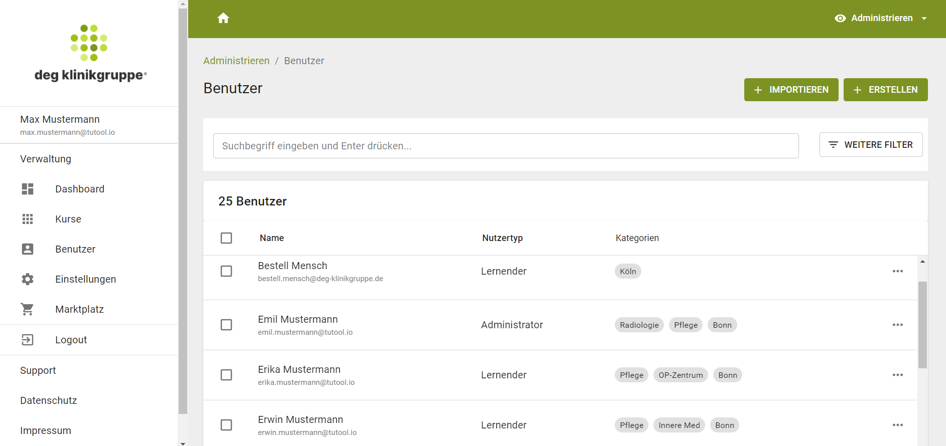 TUTOOLIO Lernplattform